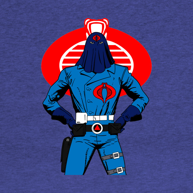 Cobra Commander - Cartoon Colors - Cobra Commander - Kids Hoodie
